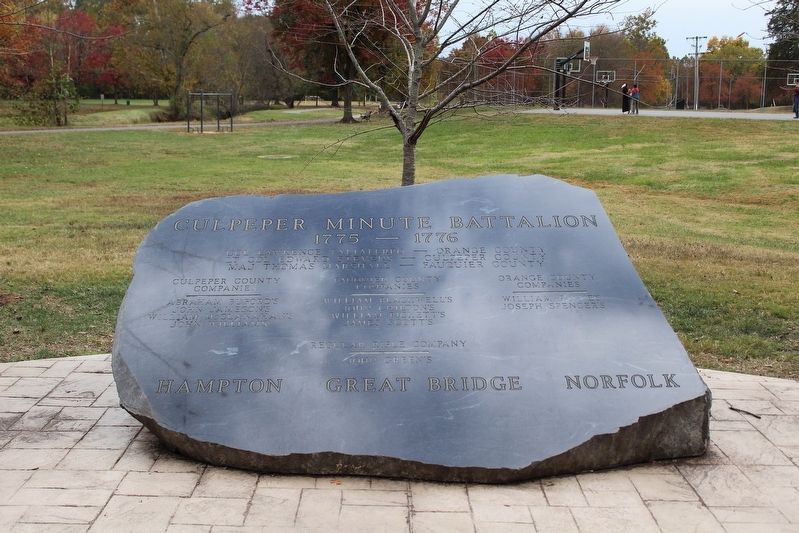 Culpeper Minute Battalion Monument image. Click for full size.