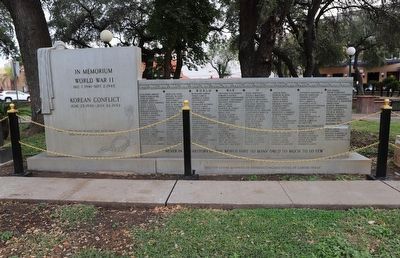 Laredo World War II and Korean Conflict Memorial Marker image. Click for full size.