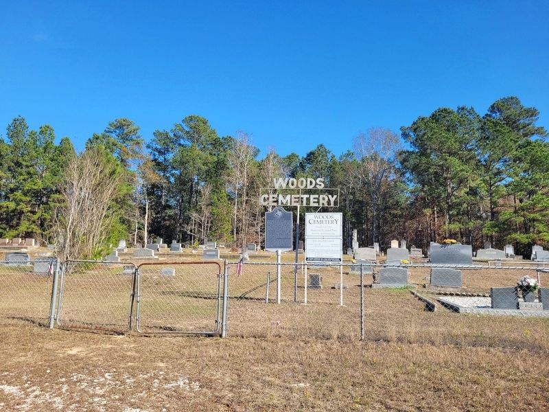 Woods Cemetery Marker image. Click for full size.