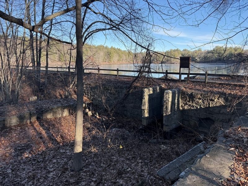 Remnants of the Mill at Triphammer Pond image. Click for full size.