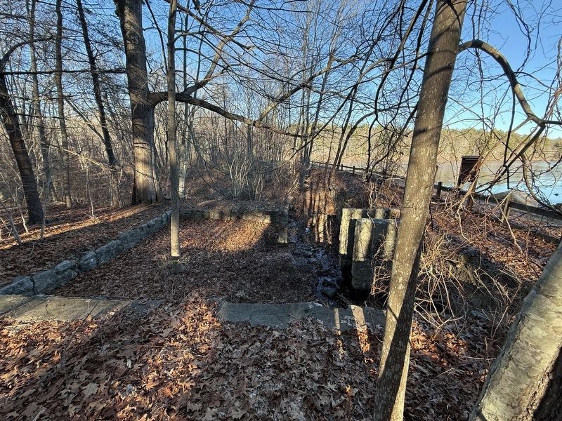Remnants of the Mill at Triphammer Pond image. Click for full size.