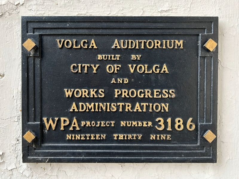 Volga Auditorium Marker image. Click for full size.