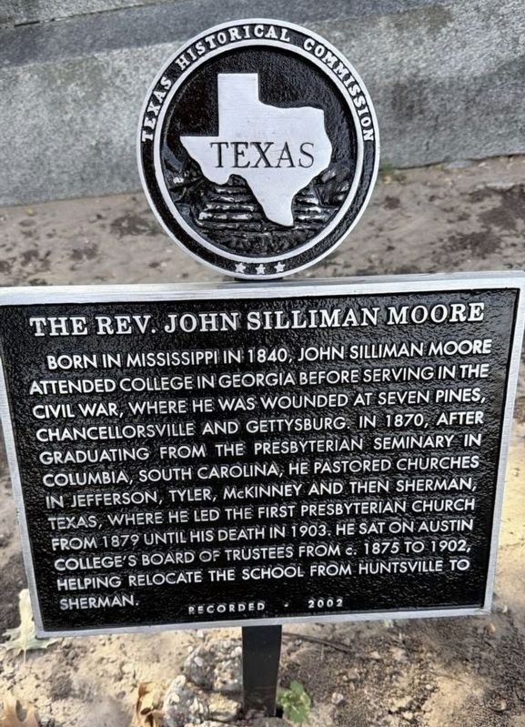 The Rev. John Silliman Moore Marker image. Click for full size.