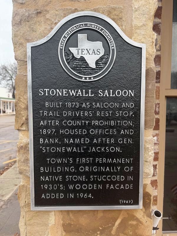Stonewall Saloon Marker image. Click for full size.