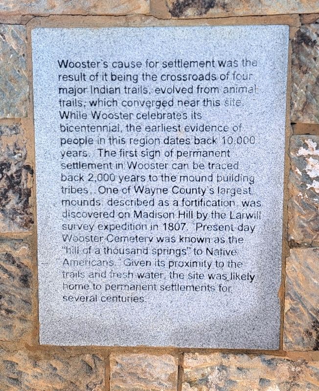 Crossroads of Four Major Indian Trails Marker image. Click for full size.