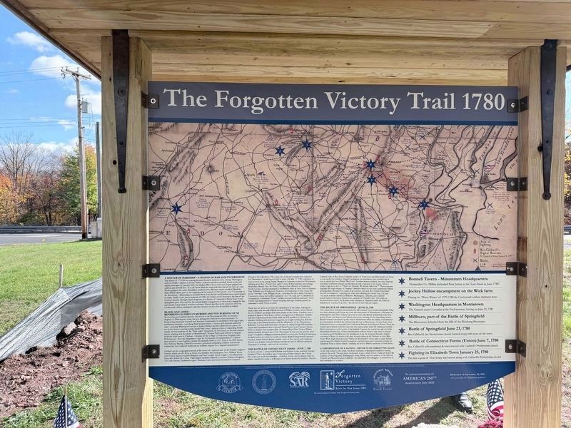 The Forgotten History Trail 1780 side of the marker image. Click for full size.