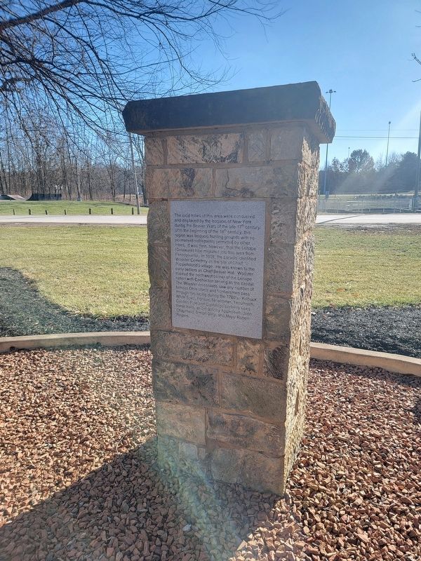 View of the marker while looking South image. Click for full size.