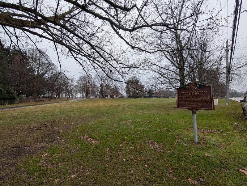 Joseph Peake's Farm Marker. Click for full size. Joseph Peake's Farm Marker image. Click for full size.