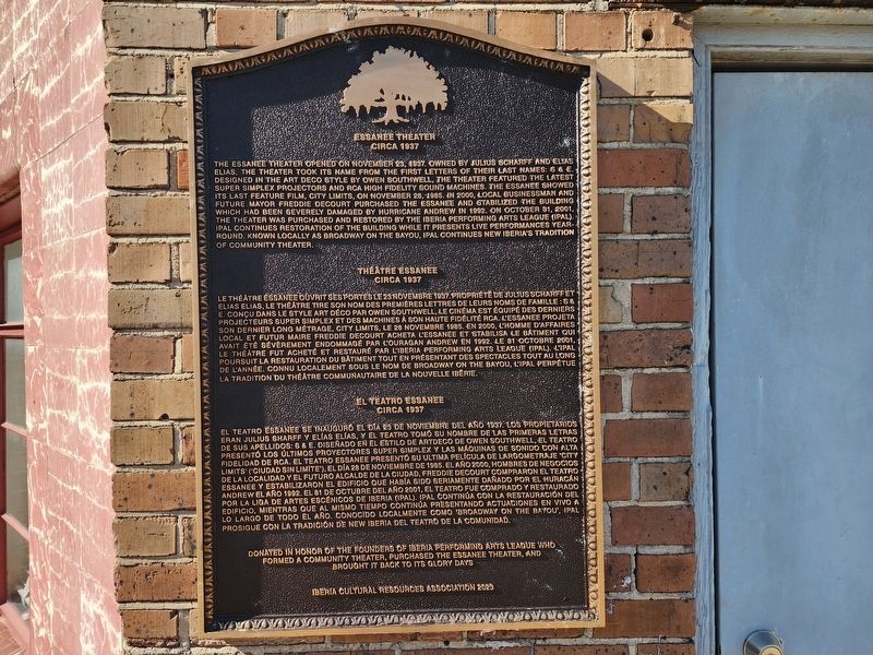 Essanee Theater Marker image. Click for full size.
