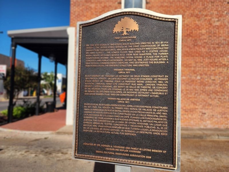First Courthouse Marker image. Click for full size.