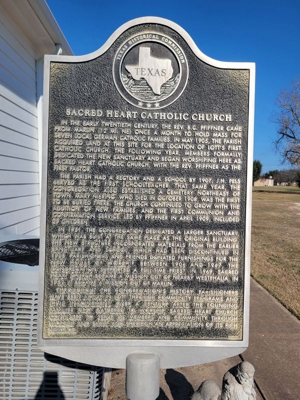 Sacred Heart Catholic Church Marker image. Click for full size.