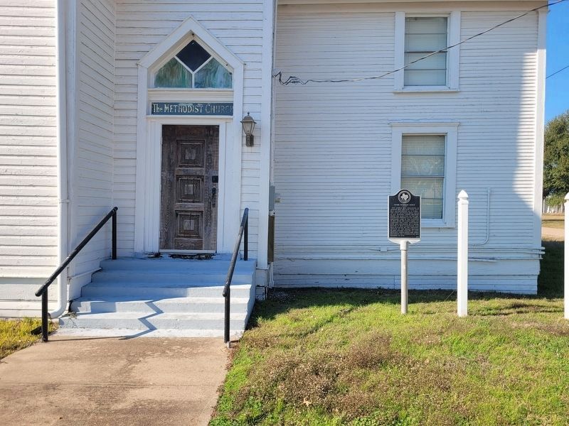 United Methodist Church of Lott and Marker image. Click for full size.