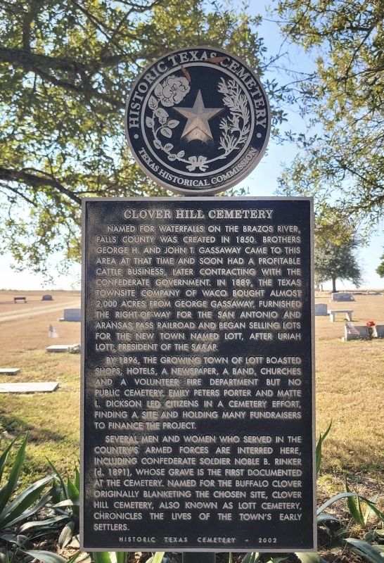 Clover Hill Cemetery Marker image. Click for full size.