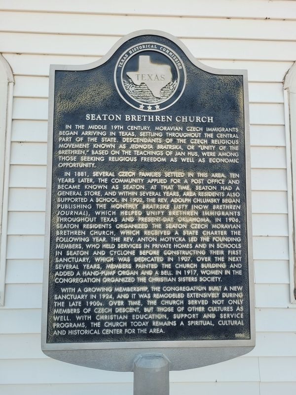 Seaton Brethren Church Marker image. Click for full size.