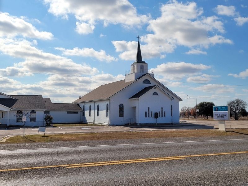 Seaton Brethren Church and Marker image. Click for full size.