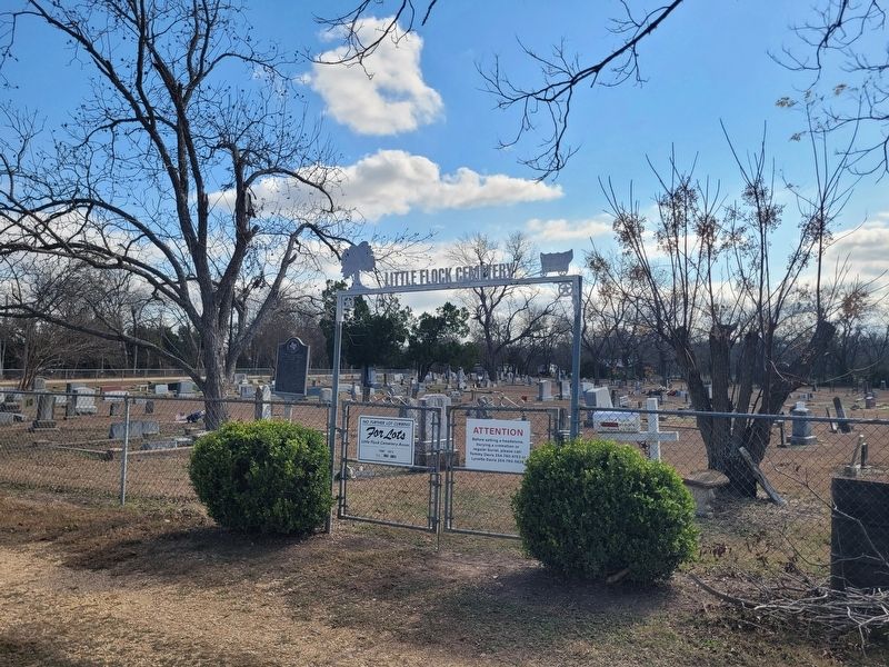 Little Flock Cemetery and Marker image. Click for full size.