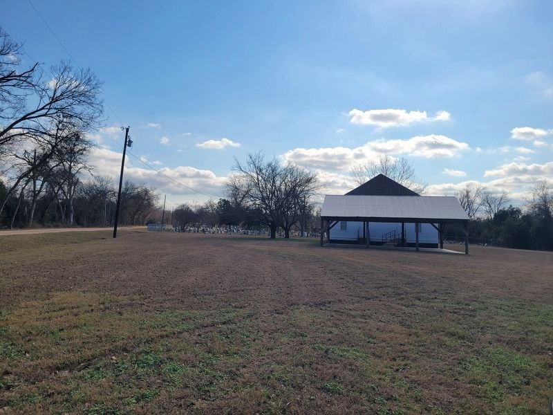 The view of the Little Flock Cemetery and Primitive Baptist Church from the street image. Click for full size.