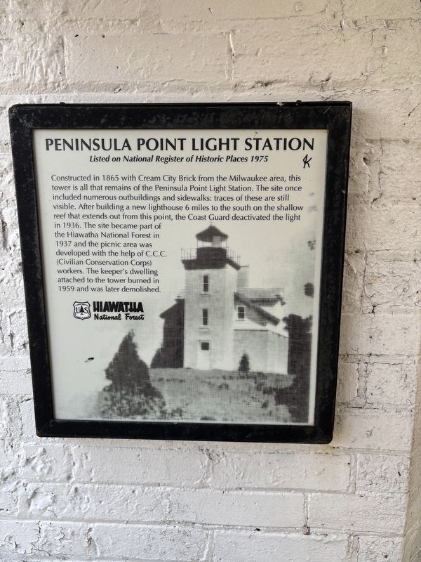 Peninsula Point Light Station Marker image. Click for full size.