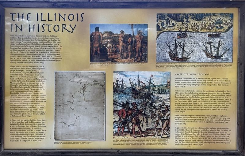 The Illinois in History Marker image. Click for full size.