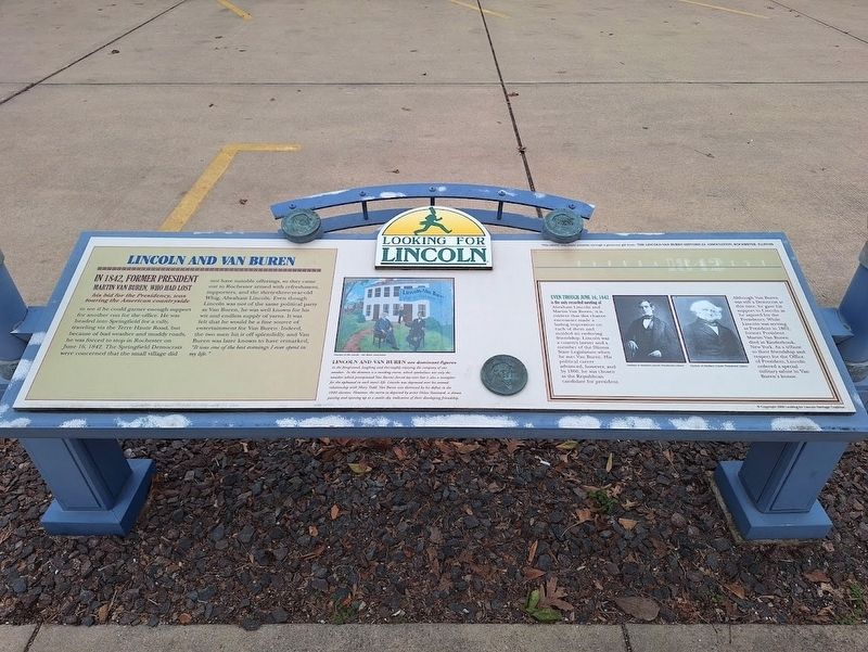 Lincoln and Van Buren Marker image. Click for full size.