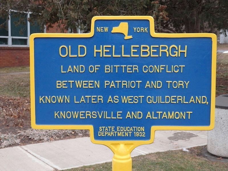 Old Hellebergh Marker (2025 replica of 1932 original) image. Click for full size.