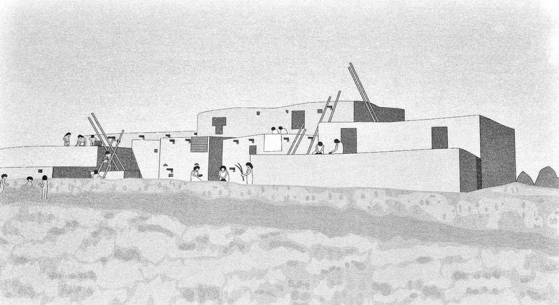 Marker detail: Lowry Pueblo Illustration image. Click for full size.