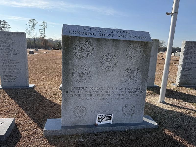 Veterans Memorial. Click for full size. Veterans Memorial image. Click for full size.