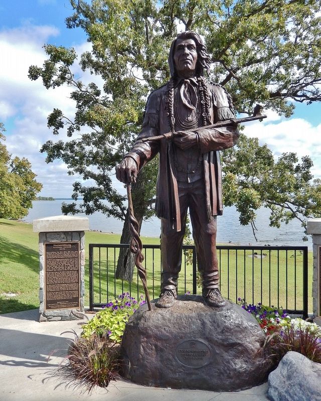 Shaynowishkung Marker & Statue image. Click for full size.