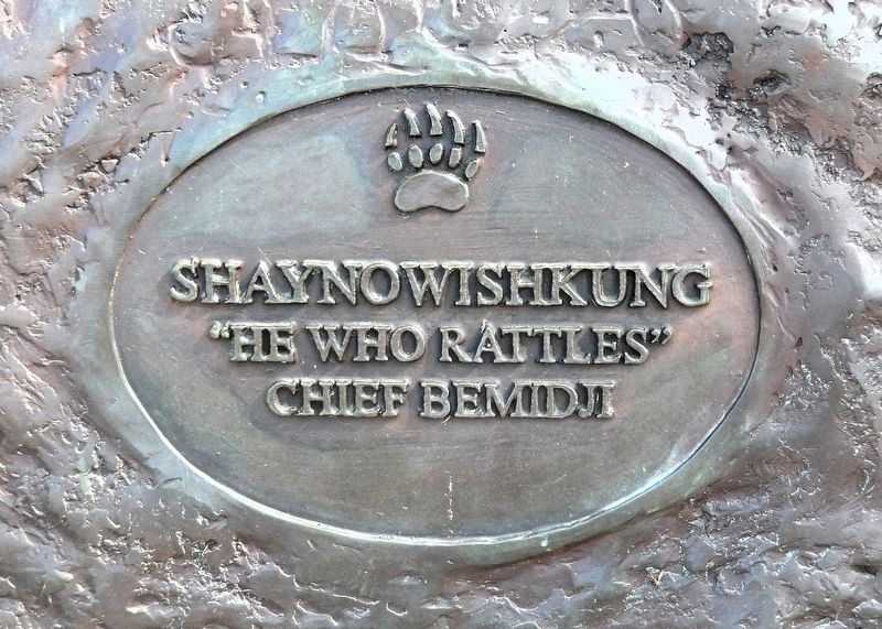 Shaynowishkung Statue Title image. Click for full size.