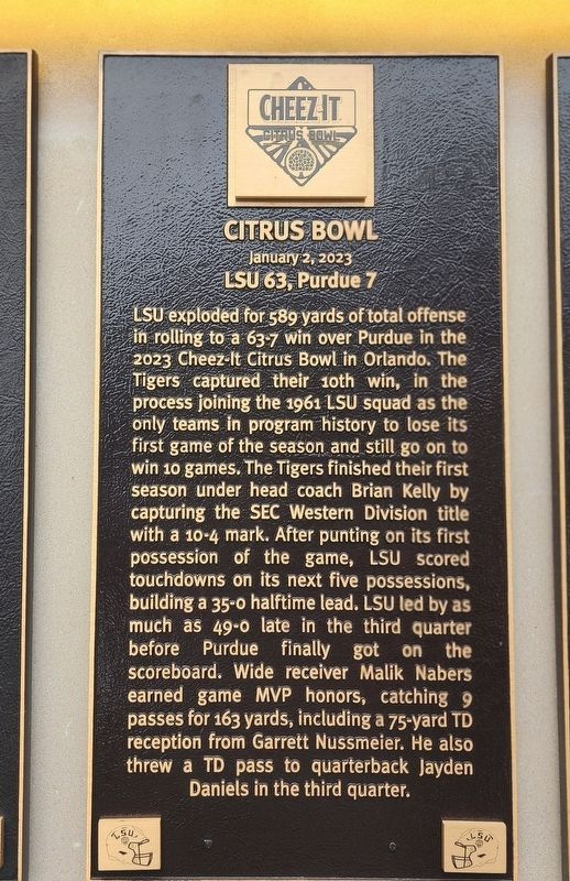 Citrus Bowl Marker. Click for full size. Citrus Bowl Marker image. Click for full size.