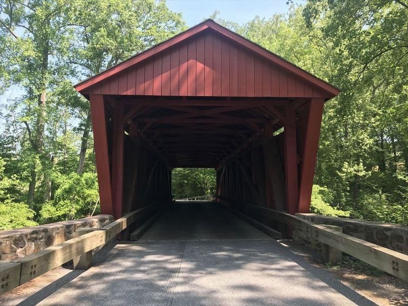 Jericho Covered Bridge Marker image. Click for full size.