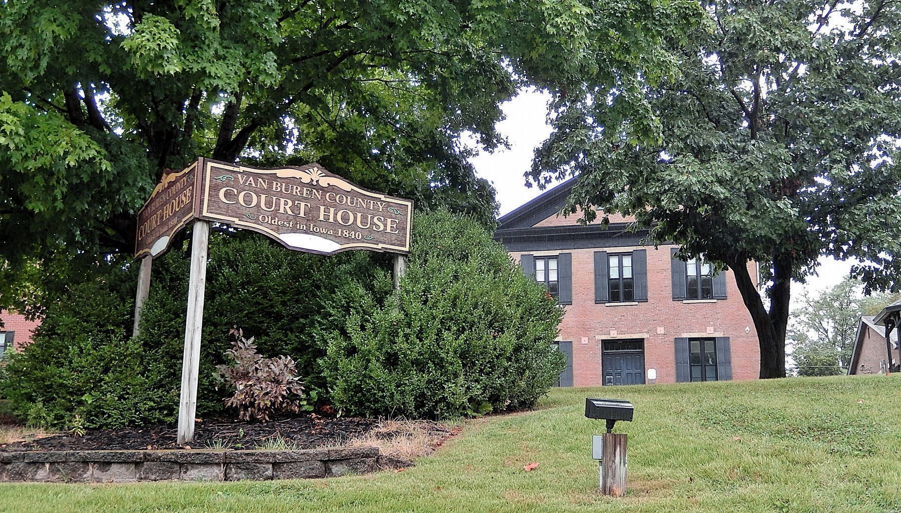 Van Buren County Courthouse • Oldest in Iowa • 1840. Click for full size. Van Buren County Courthouse • Oldest in Iowa • 1840 image. Click for full size.
