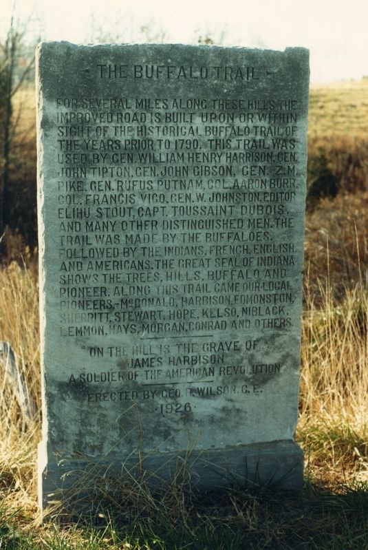 The Buffalo Trail Marker image. Click for full size.