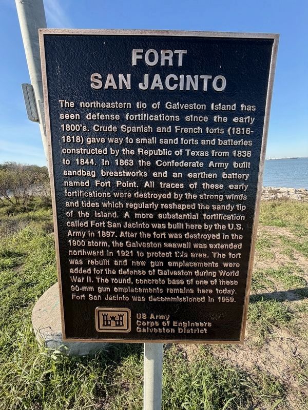 Fort San Jacinto Marker image. Click for full size.