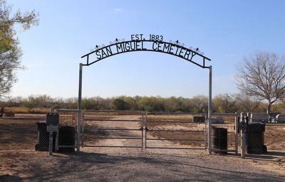 San Miguel Cemetery Marker image. Click for full size.