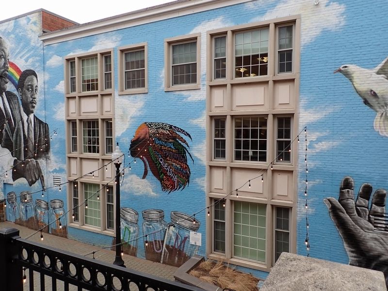 "A Journey toward Freedom & Excellence" mural. Click for full size. "A Journey toward Freedom & Excellence" mural image. Click for full size.