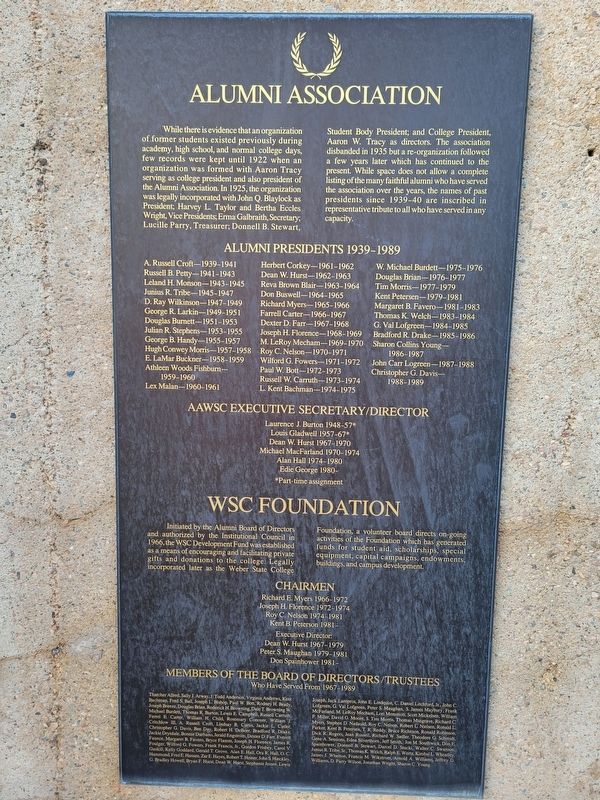 Alumni Association Marker image. Click for full size.