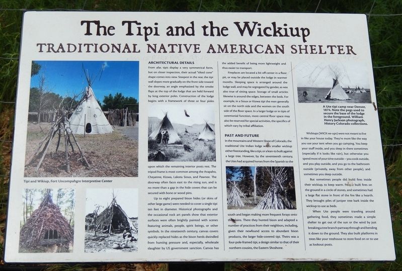 The Tipi and the Wickiup Marker image. Click for full size.