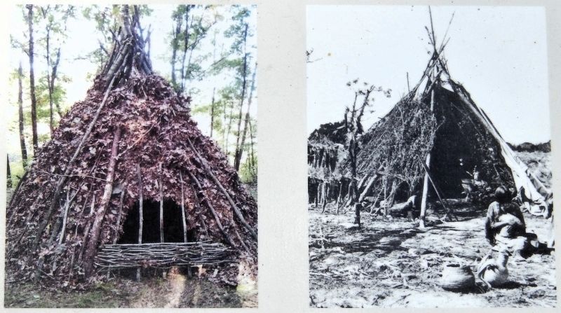 Marker detail: Wickiup image. Click for full size.
