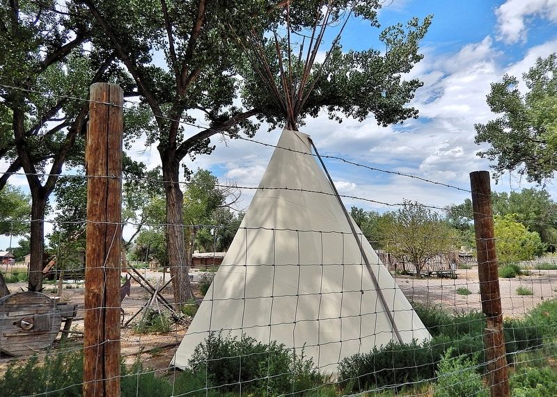 Tipi at Fort Uncompahgre Interpretive Center image. Click for full size.