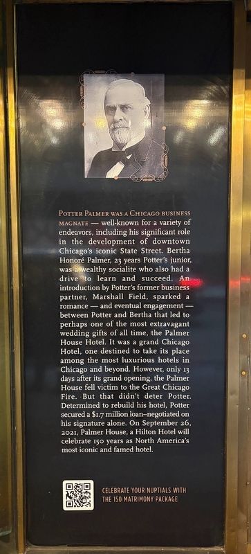 Potter Palmer Marker. Click for full size. Potter Palmer Marker image. Click for full size.