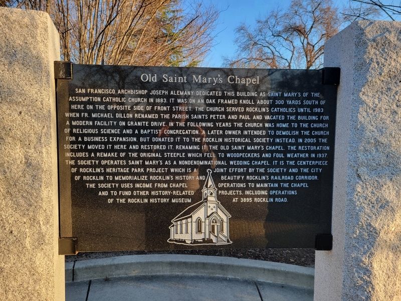 Old Saint Mary�s Chapel Marker image. Click for full size.