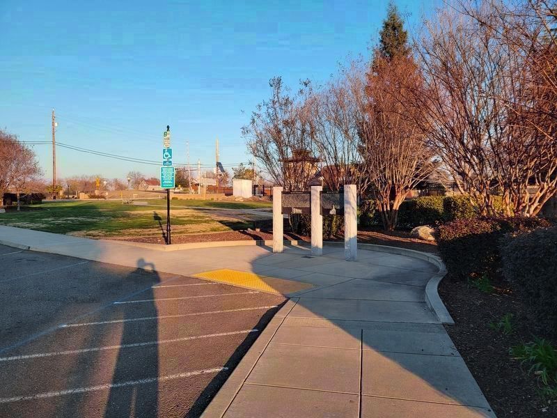 Rocklin's Roundhouse and Old Saint Mary�s Chapel Markers image. Click for full size.