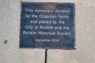 Monument Dedication Marker image. Click for full size.