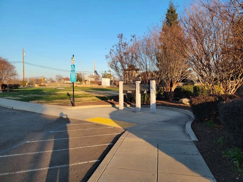 Rocklin's Roundhouse and Old Saint Mary�s Chapel Markers image. Click for full size.