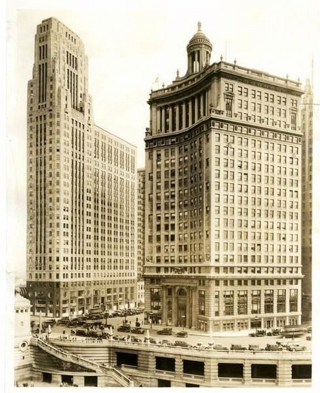 333 North Michigan and the London Guarantee & Accident Building image. Click for full size.