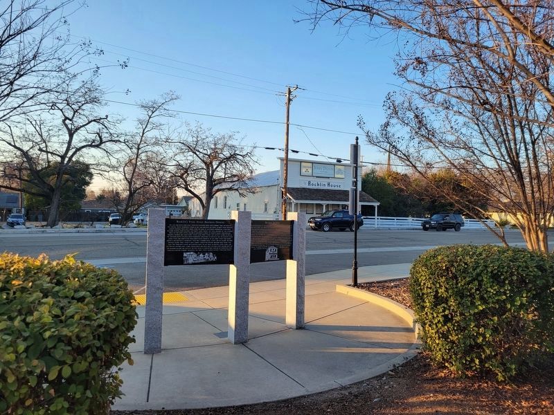 Rocklin's Front Street Business District and Barudoni Building Markers image. Click for full size.