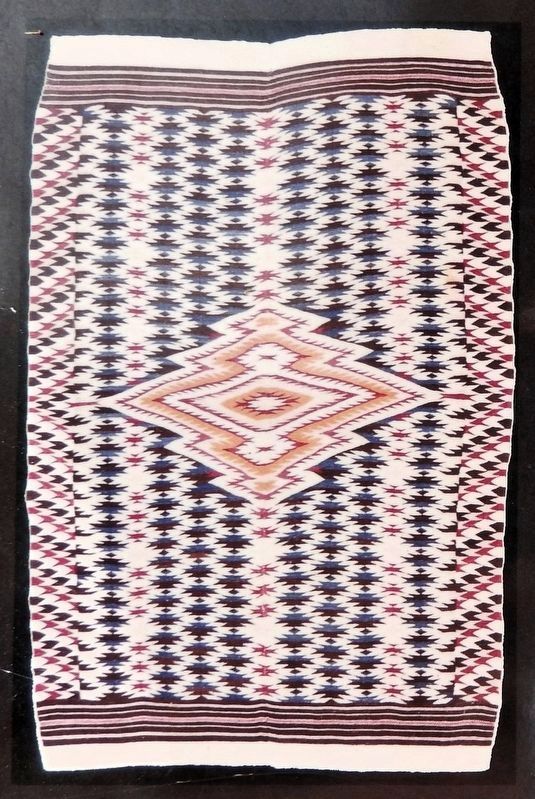 Marker detail: Rio Grande Blanket circa 1840 image. Click for full size.