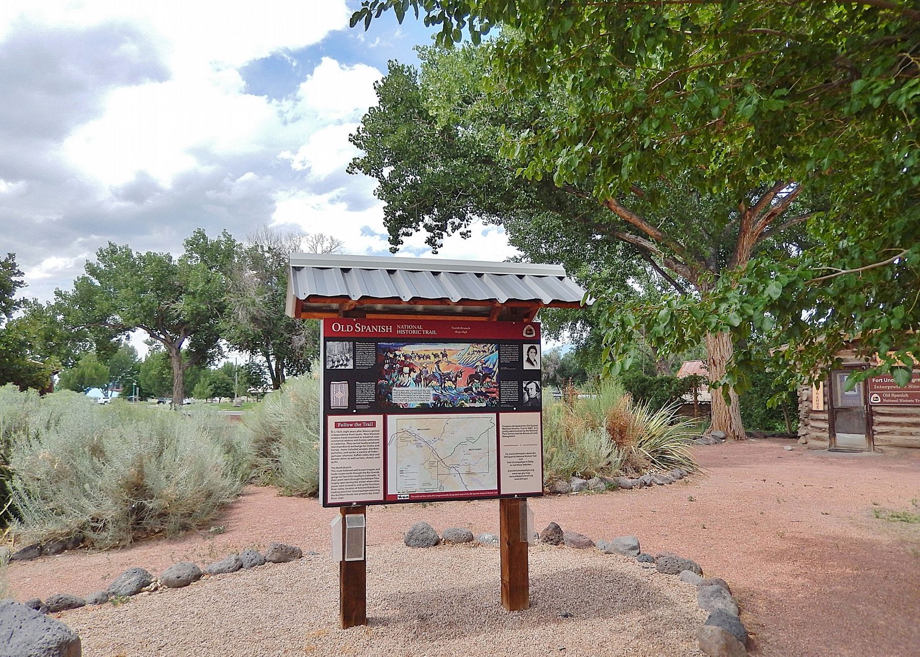 Old Spanish National Historic Trail Marker image. Click for full size.