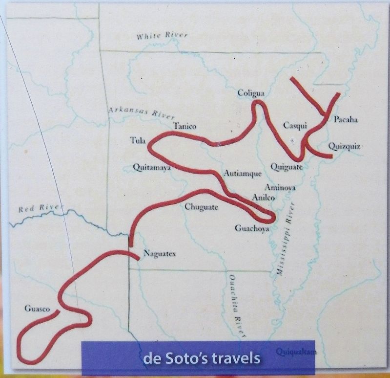 Marker detail: de Soto�s Travels image. Click for full size.